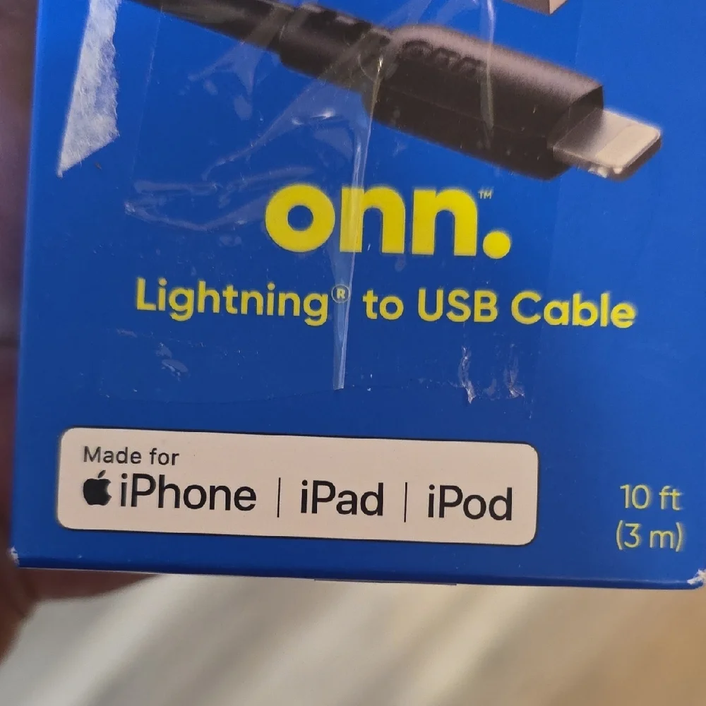 Onn Lightning to USB Cable